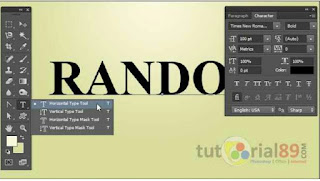 Cara membuat tulisan random color dengan photoshop