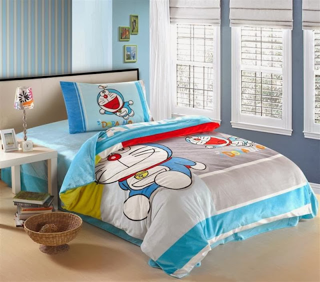 Kamar Tidur Anak Perempuan Minimalis Warna Biru