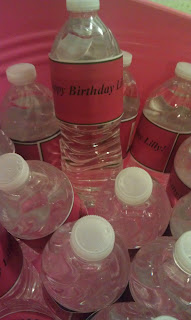 first birthday party water bottles