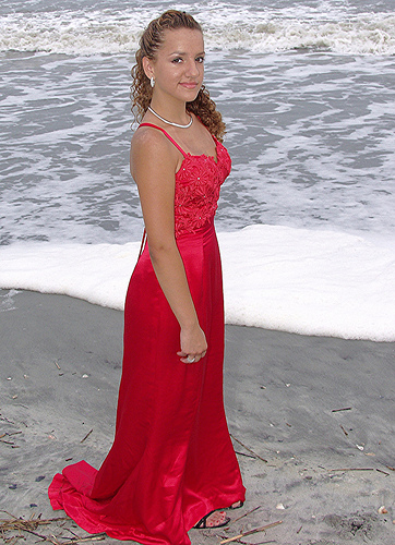 On the beach  wedding  dresses  are a feather Modern 