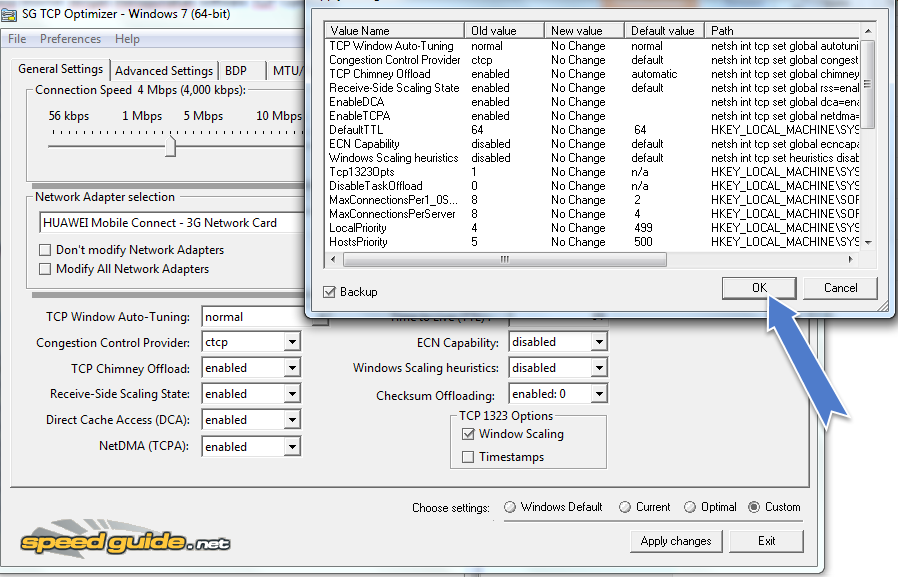 mempercepat koneksi internet dengan tcp optimizer