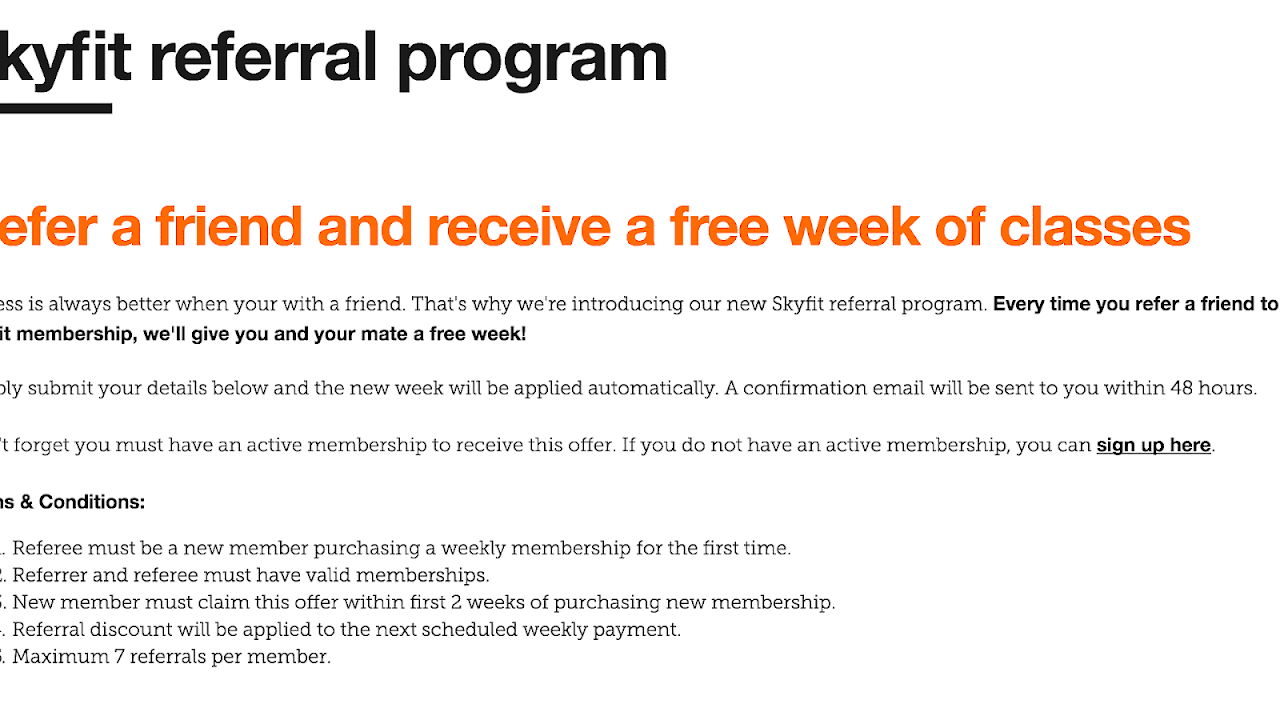 Refer A Friend Email Example