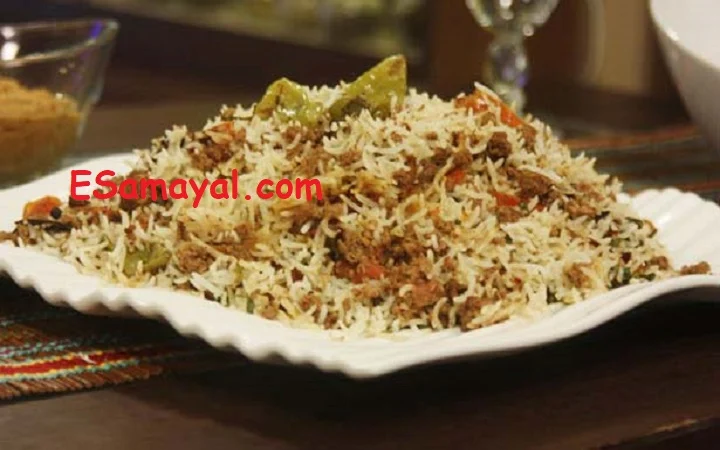 சுவையான கொத்துக்கறி புலாவ் செய்வது எப்படி?
