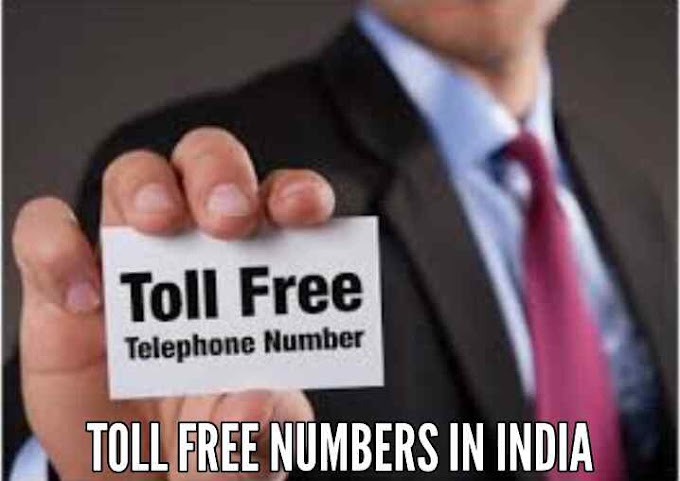 Toll Free Numbers In India.