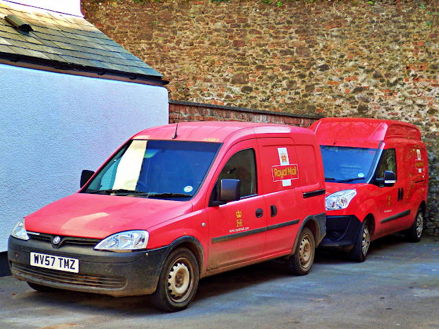 Red Royal Mail vans