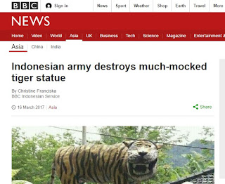 Patung Harimau Cisewu Di Liput BBC News
