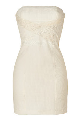 Ecru Strapless Dress