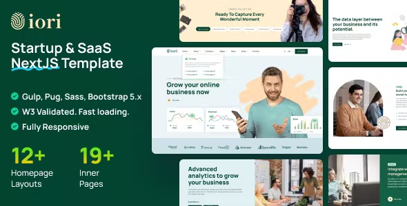 Best Multipurpose Startup & SaaS NextJS Template