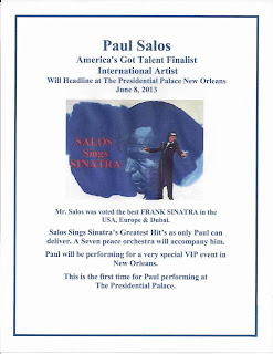 Paul Salos | Frank Sinatra Tribute act USA