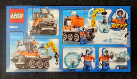 LEGO City Arctic Ice Crawler 60033 Review Back Of Pack Shot