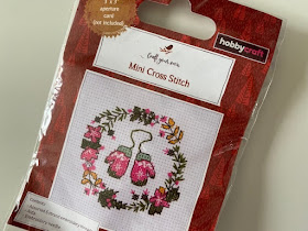 Hobbycraft mini Christmas cross stitch kit