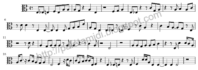 Partitura La flauta de plata- Cancion popular escocesa