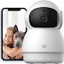 YI Pan-Tilt Security Camera, 360 Degree 2.4G Smart Indoor Pet Dog Cat Cam with Night Vision, 2-Way Audio, Motion Detection, Phone APP, Compatible with Alexa...