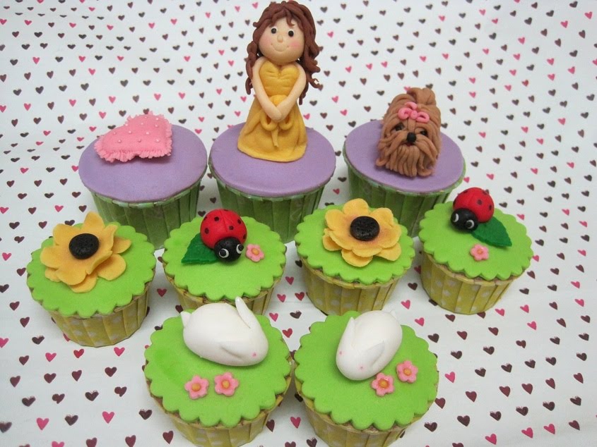 dog cakes for kids. of cupcakes representing