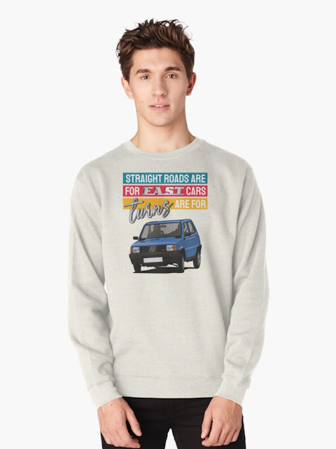 Straight roads are for fast cars, turns are for Fiat Panda shirt