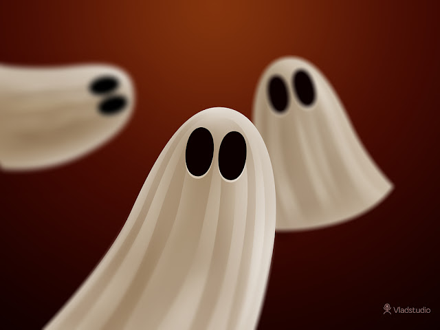 Ghosts - Halloween wallpaper