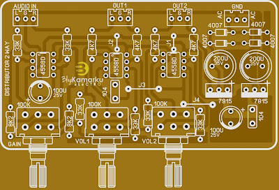 Membuat Audio Distributor 2 Way PCB Sederhana