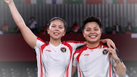 Ganda putri Indonesia Greysia Polii/Apriyani Rahayu sabet medali emas di Olimpiade Tokyo, 