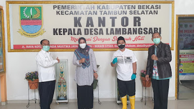 Warga Desa Lambangsari –Tambun Bekasi Gotong Royong Tangani Covid-19