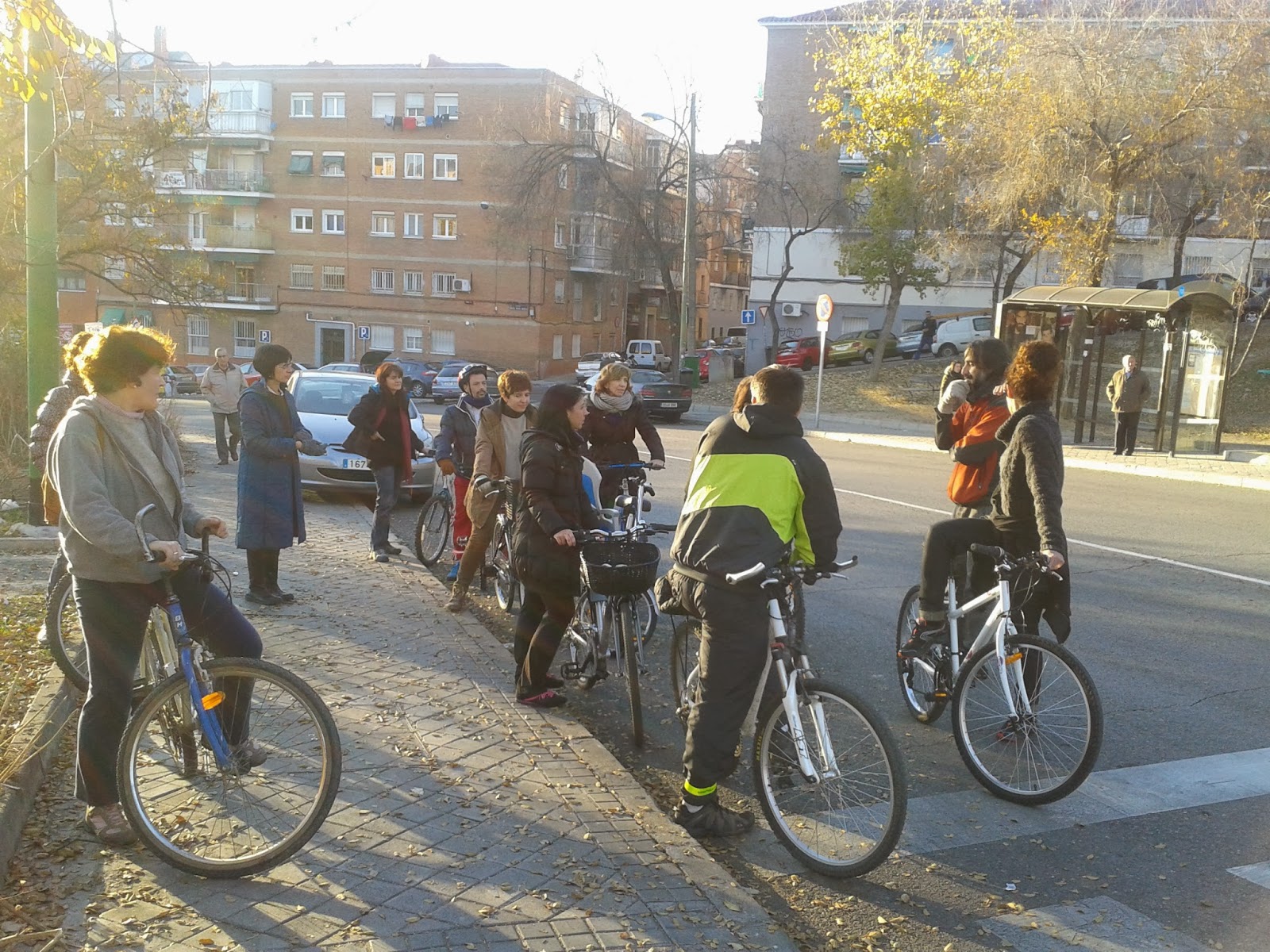 Práctica en la calle con el colegio Ermita del Santo﻿