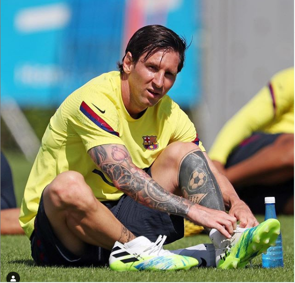 Lionel Messi has shaved off his beard and he looks completely different