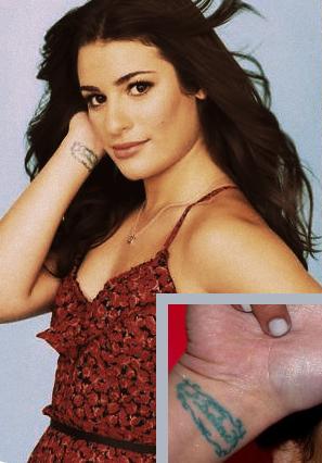 The tiny music notes on Lea's shoulder come from the song Bohemian Rhapsody