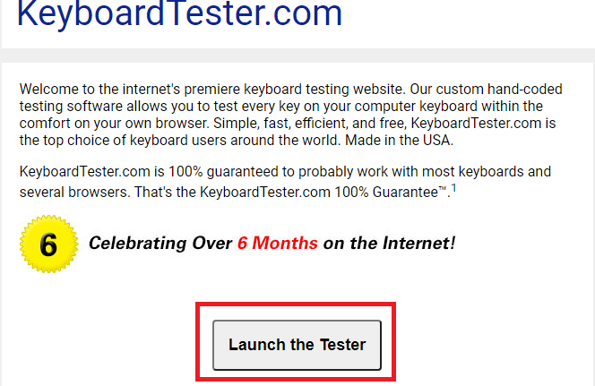 1. Cách Test keyboard với Keyboard Tester a