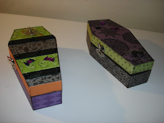 Halloween wooden coffin