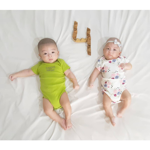 newborn baby twins boy and girl