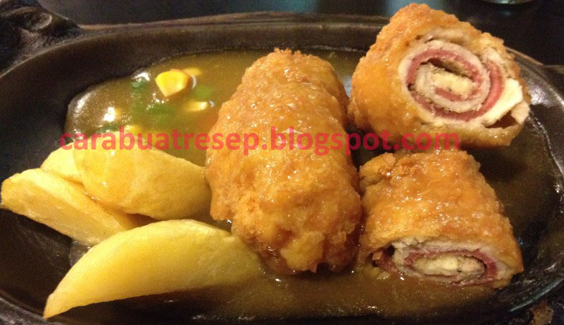 CARA MEMBUAT CHICKEN CORDON BLEU SOLARIA  Resep Masakan 