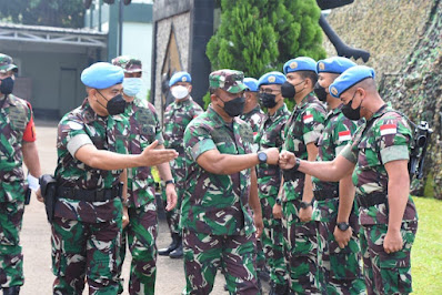 TNI Berangkatkan Satgas Kompi Zeni TNI Konga XX-S/MONUSCO ke Kongo