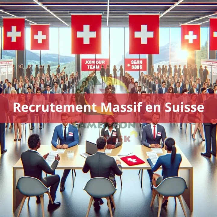 Offre d'emploi et recrutement massif en Suisse
