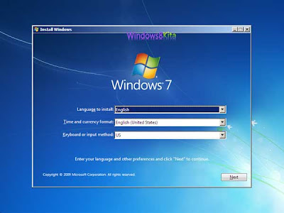 Panduan Cara Instal Windows 7 step 3