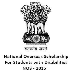 National Overseas Scholarship 2015 for PWD