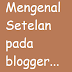 Mengenal Setelan Yang Sangat Penting Pada Blogger Serta Fungsinya