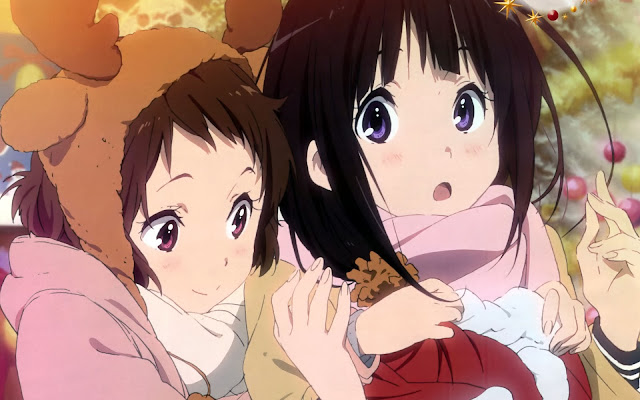 mayaka, chitanda eru (hyouka wallpaper)