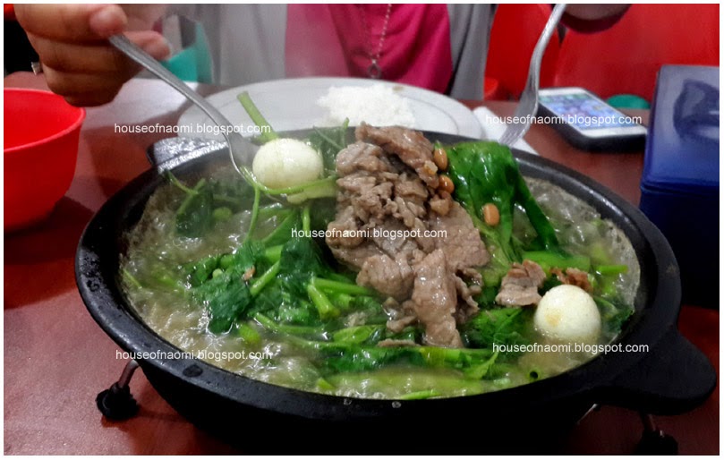 Tergiur Hot Plate Kangkung Daging Sapi di SeaFood 99 