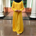 Baju Gamis Tunik Warna Kuning