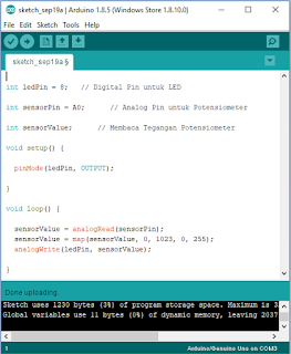 program arduno potensiometer program arduno potensiometer