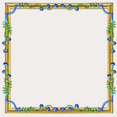 With Real Flowers: Free Printable Frames, Borders and Labels.