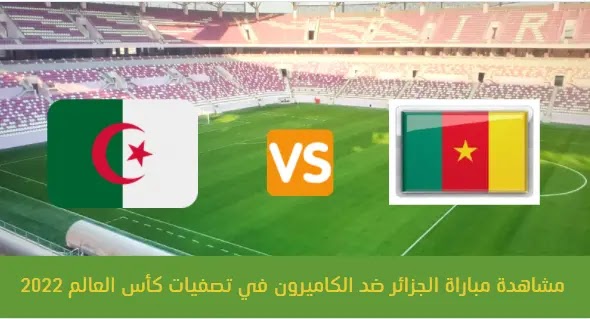 موعد مشاهدة مباراة الجزائر ضد الكاميرون في تصفيات كأس العالم 2022