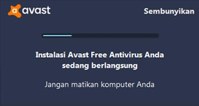 proses install avast