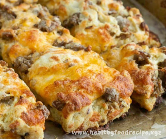 HOMEMADE SAUSAGE CHEDDAR BISCUITS