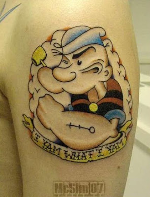 READ MORE - Popeye tattoo. Posted by ilim at 9:50 PM. Labels: Cartoon tattoo