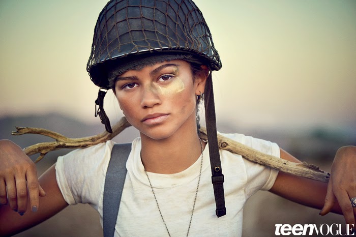 Zendaya looking fierce and fearless on the cover of Teen Vogue magazine for their February 2015 issue