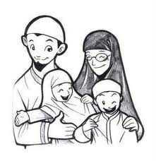 gambar kartun keluarga  muslim Kumpulan Gambar Foto Kartun