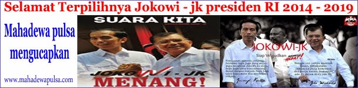 untuk posting selamat atas terpilihnya joko widodo dan jusup kala sebagai presiden indonesia