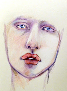 Image of Colored pencil portrait by Pumibel