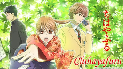 A piece of promotional art showing off the three main characters: Arata, Taichi, and Chihaya.