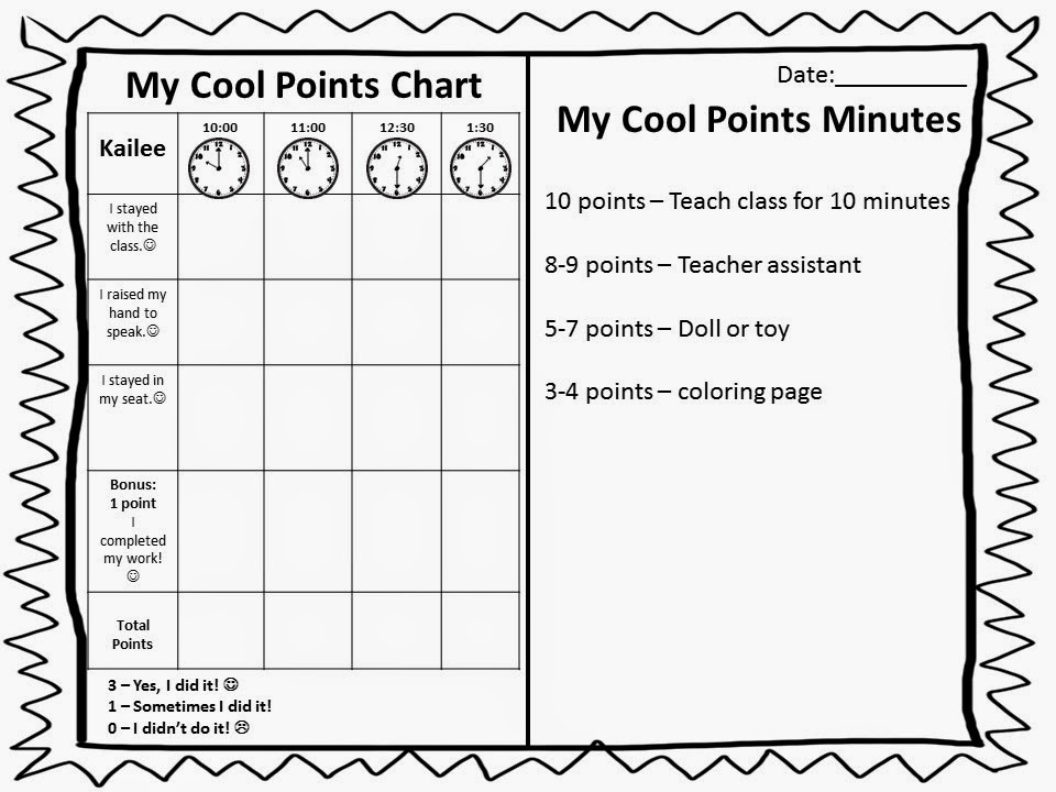 The Bender Bunch Challenging Student Check Out These Cool Points Charts